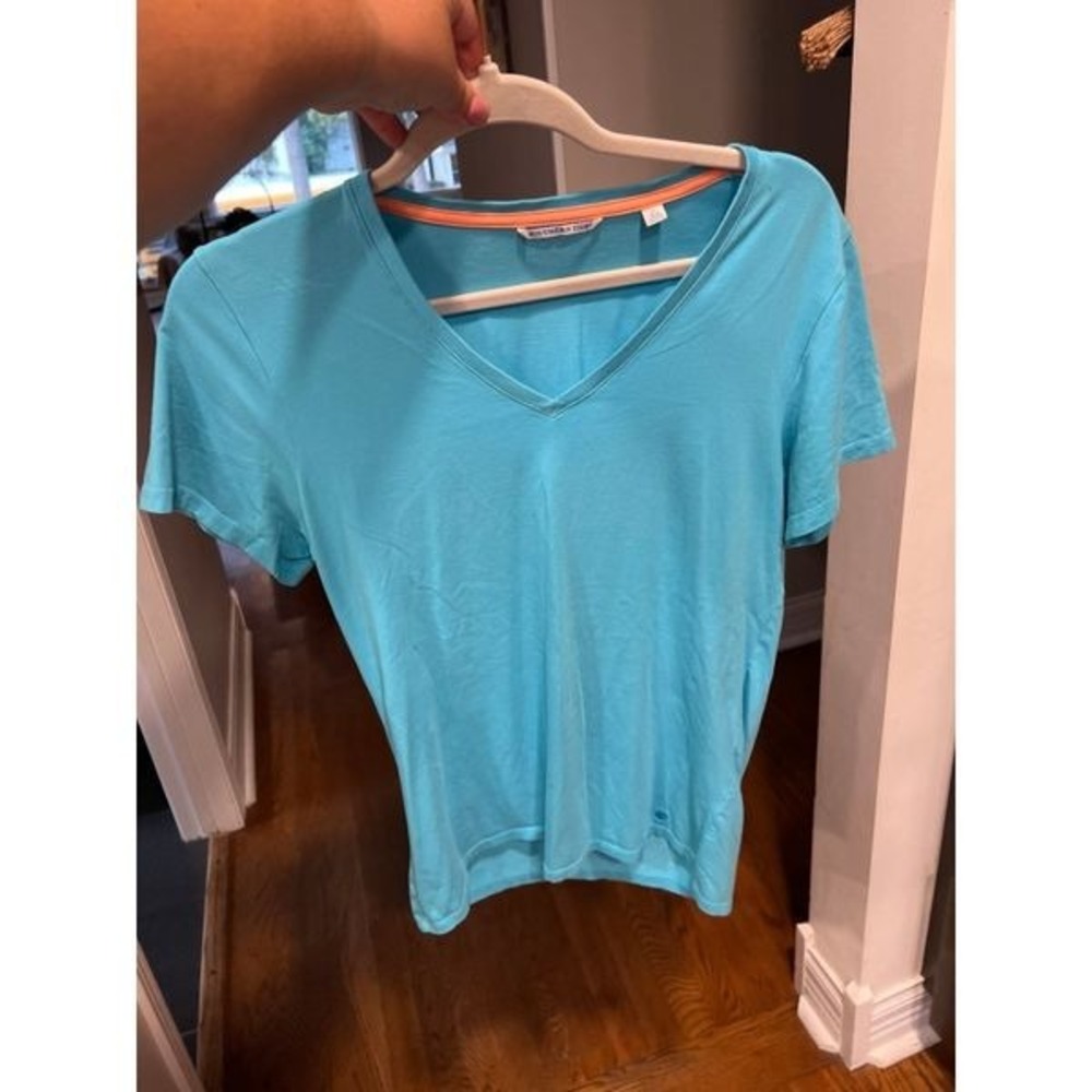 Southern tide blue shirt woman's large